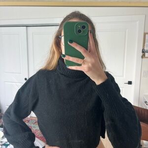 Black Turtleneck Sweater